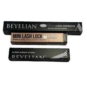 LOT Of 3 Beyelian Lash Adhesive, Beyelian Lash Removal, Mini Lash Bond‎ & Seal